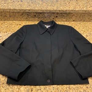 Pendleton Vintage Cropped Wool Black Jacket 10P